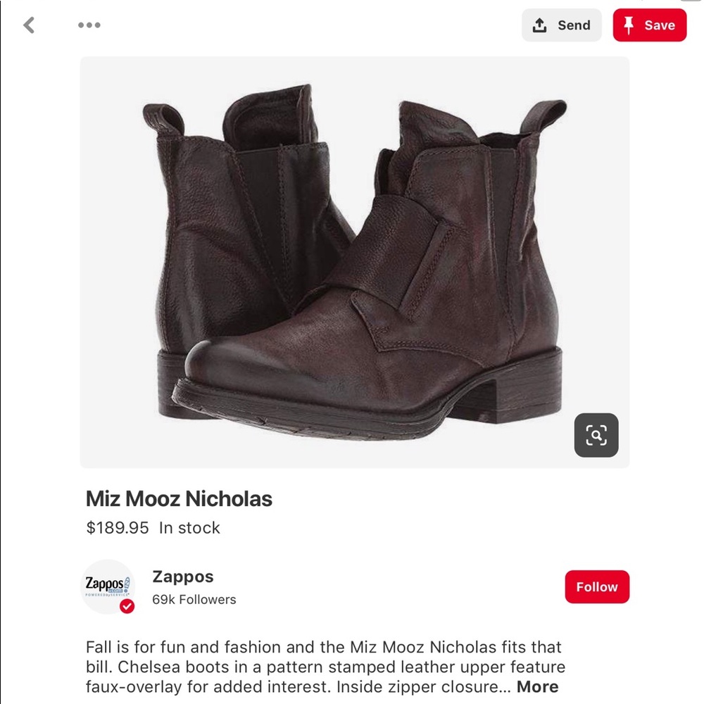 MIZ MOOZ - NWT!! Nicholas Booties SZ 7